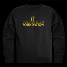 W Republic 568-680-BLK-01 Tyler Junior College Apaches Seal Crewneck Sweatshirt, Black - Small
