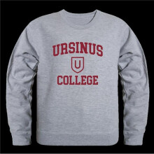 W Republic 568-682-HGY-02 Ursinus College Bears Seal Crewneck Sweatshirt, Heather Grey - Medium
