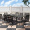 Outsunny Outsunny Extending Garden Table with Slatted Top, 160/220 x 90 x 73 cm, Grey 8