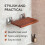 Siège de Douche Pliable - Banc Mural Teck 16 Pouces 2