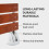 Siège de Douche Pliable - Banc Mural Teck 16 Pouces 3