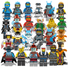 24 Pcs Ninjago Mini Figures Kai Jay Sensei Wu Building Blocks Toys