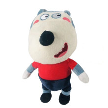 (1) Anime Wolfoo Family Plush Toys Cartoon Plushie Lucy Soft Stuffed Dolls Toy For Children Kids Boys Girls Fans Gifts