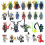 24 Pcs Ninjago Mini Figures Kai Jay Sensei Wu Building Blocks Toys 1