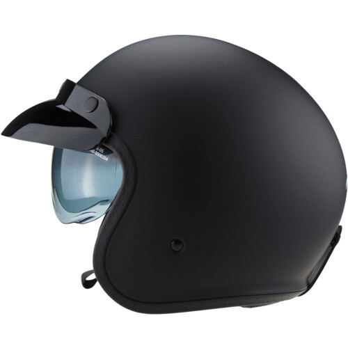 (L) ViPER RS-V06 Plus Open Face Motorcycle Helmet - Matt Black 2