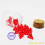 Bescon Mini Transparent Red D4 Dice 30pcs Gurison Potion Botte 4