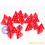 Bescon Mini Transparent Red D4 Dice 30pcs Gurison Potion Botte 3