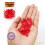 Bescon Mini Transparent Red D4 Dice 30pcs Gurison Potion Botte 5