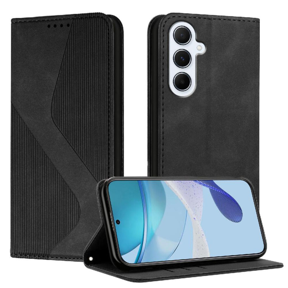 (Black) Case For Samsung Galaxy A36 5G Card Slots Holder Folio Flip Pu Leather Magnetic Wallet Kickstand Black 764490359177