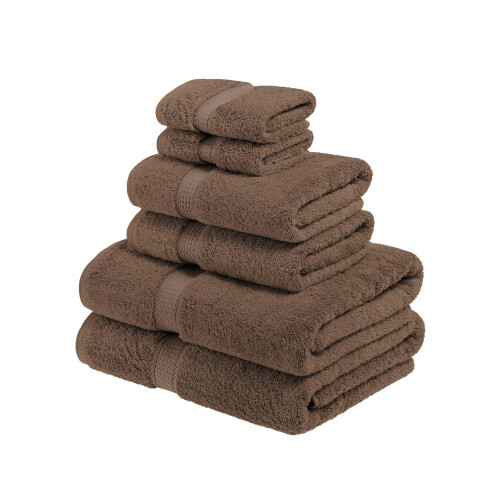 Set de prosopuri de bumbac egiptean superior cu 8 buca?i include 2 baie 1