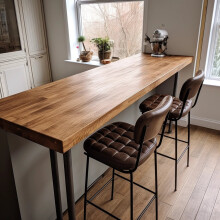 (250, 45) Solid Oak Breakfast Bar