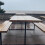 (140) Outdoor Slatted Picnic Table with Fixed Benches 4