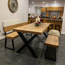 (220, 90) Chunky and Sturdy Dining Table