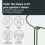 Vivo 6 Pack Plant Support Stakes 25 x 44cm Metal Plant Supports Ring Cage 4