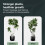Vivo 6 Pack Plant Support Stakes 25 x 44cm Metal Plant Supports Ring Cage 5