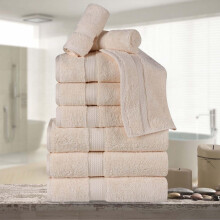 Set de prosoape SUPERIOR din bumbac egiptean, 9 piese, include 3 prosoape de baie, 3 mini, 3 prosoape de fa?a/prosoape de spalat Prosoape ultra