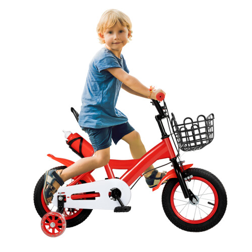 12inch Red Children's Bike with Training Wheels