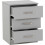 Seconique Dakota 3 Drawer Bedside Light Grey Metal Drawer Runners and Handles 1