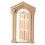 Wooden Top Light External Front Door Tumdee 1:12 Scale Dolls House 081 1