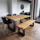 (140, 80) Sleek & Slender Rustic Dining Table 3