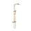 Square Thermostatic Shower Set - Brushed Brass 1