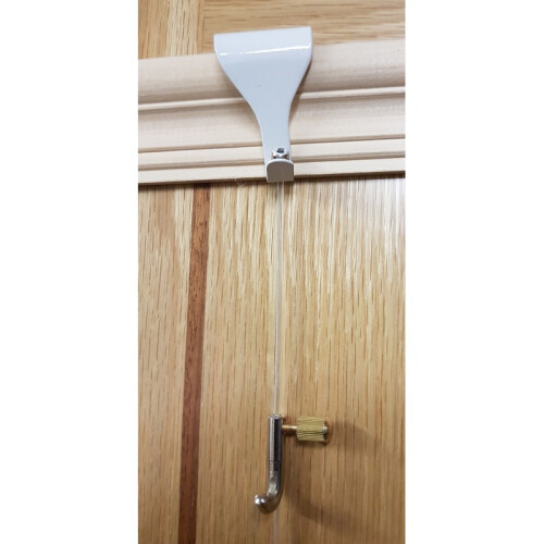 (Blanc, 5 mètres) Kit de câbles transparents avec crochet moulé