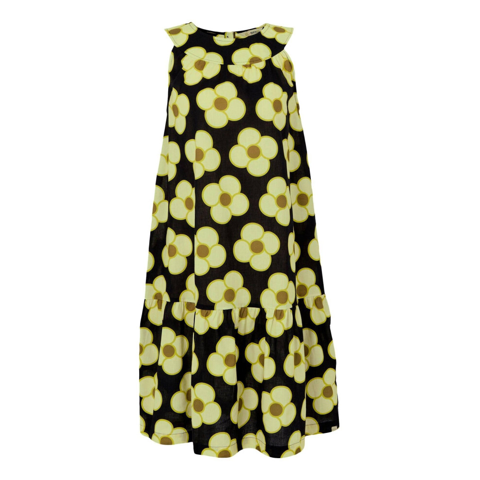 (12 UK, Black) Regatta Womens/Ladies Orla Kiely II Spinning Flower Sleeveless Summer Dress