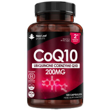 CoQ10 - Co Enzyme Pure Ubiquinone CQ10 200mg 120 Vegan Capsules
