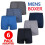 (6 Pack Assorted , L) 6 & 12Pack Men's Plain Boxer CB56 Underwear Shorts 1