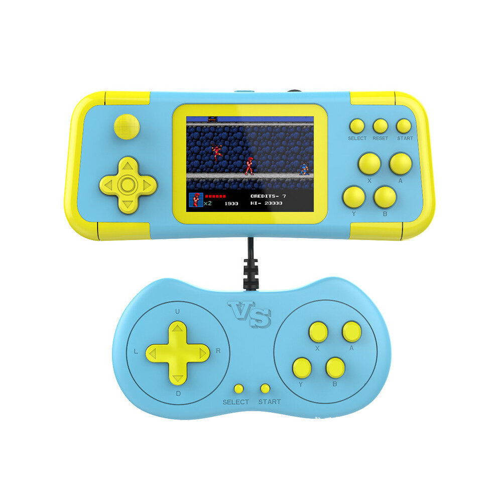 ( Doubles) Double Joystick Psp Gaming Console 3.0-Inch Hd Screen A12 Handheld Gaming Console X7 Plus X12 Light/Blue