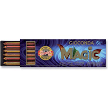 Koh-I-Noor 6 Gioconda 5.6 mm Special Colored Leads. 4376 Magic