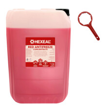 Hexeal Red Antifreeze & Coolant I 25L & Drum Spanner I -37 ºC /High Concentrate/Longlife