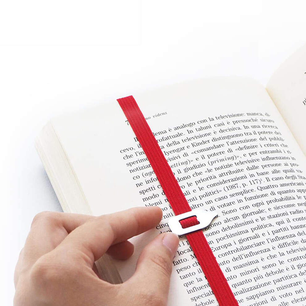 Lastword - Segnalibro Particolare, Segnalibro Elastico Per Uomo, Donna E Bambino, Idea Regalo Per Lettori, Laurea, Compleanno, Regali Carini Per Insegnanti, Regali Di Design - Rosso Rubino-image