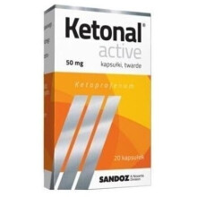 Ketonal  active 50mg 20caps