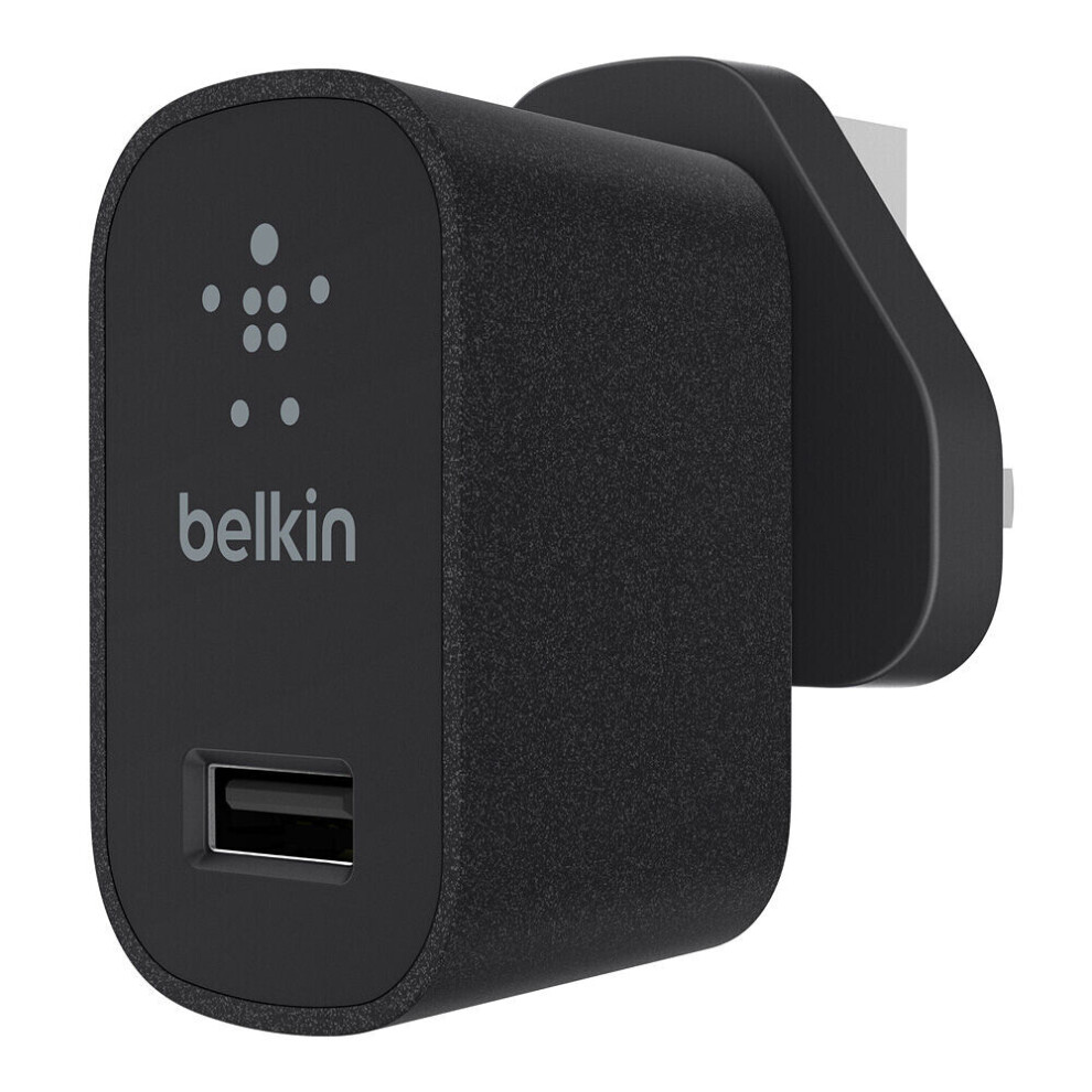 Belkin 12W Mixit 2.4 Amp Uk Mains Charger - F8m731drblk Black 745883684502