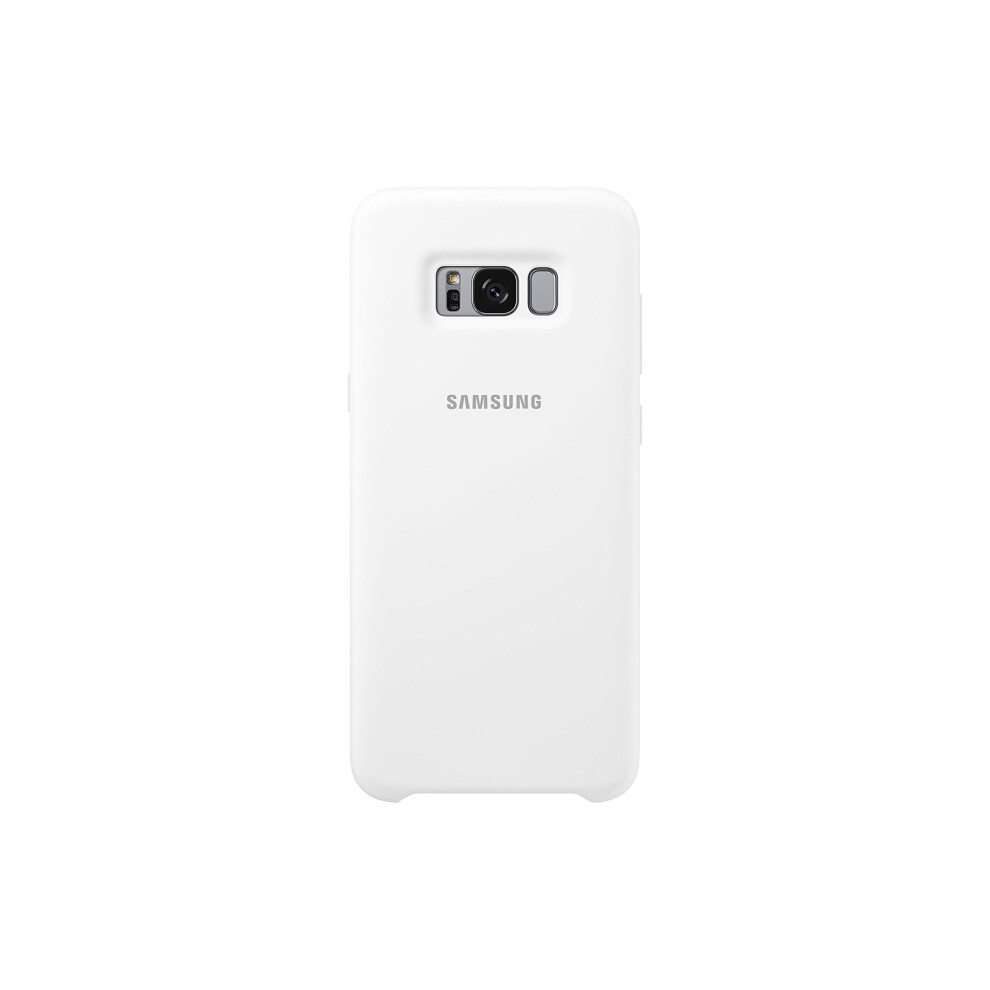 Samsung Original S8 Plus Silicone Phone Case Cover - White,EF-PG955TWEG