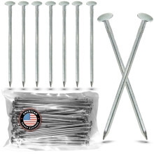 In den USA hergestellt (150er-Packung) Kunstrasen-Landschaft, 14 cm Rasenn   gel/-pf   hle, 2,3 kg, verzinkte Spikes in Box zur Befestigung von Kunst