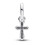 Pandora Pandora ME 925 Silver Sparkling Cross Mini Dangle Charm 793044C01 3