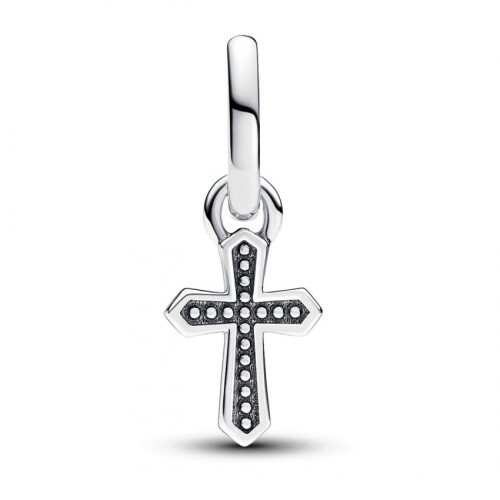 Pandora Pandora ME 925 Silver Sparkling Cross Mini Dangle Charm 793044C01 2