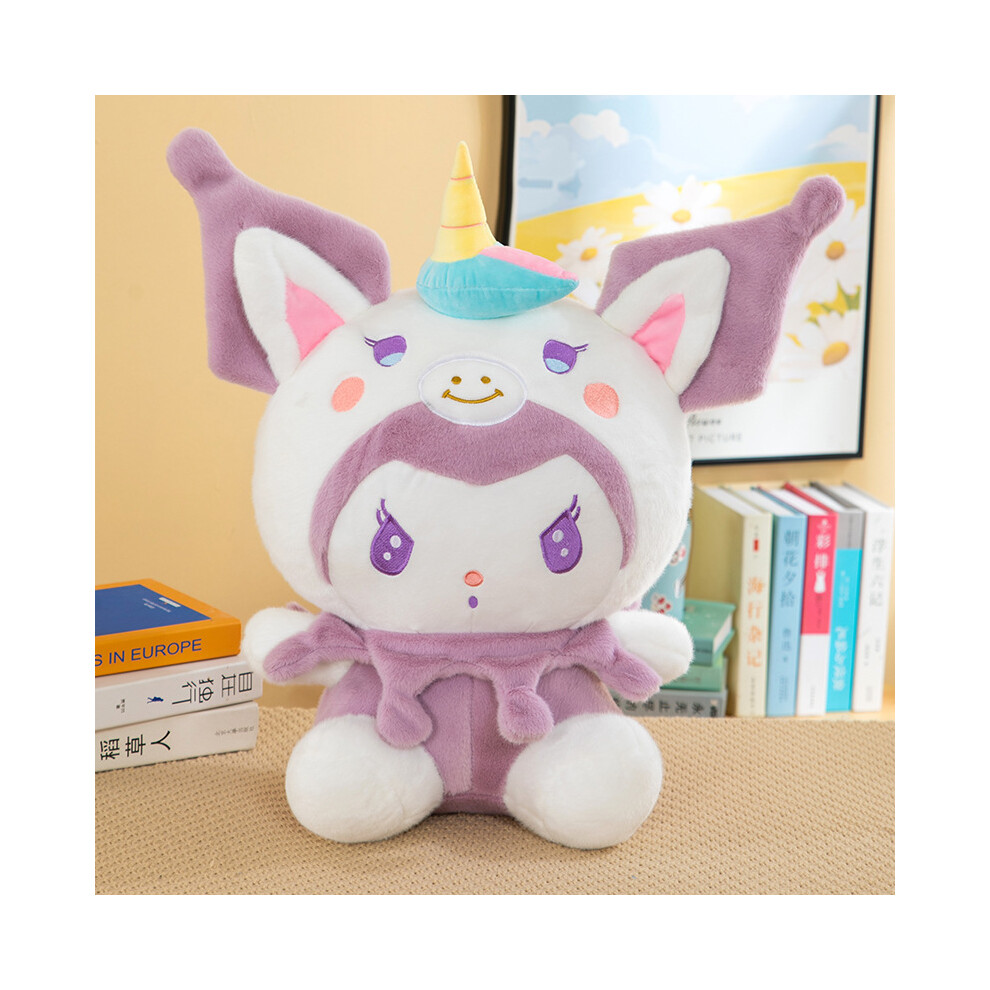 (50cm) Kuromi Plush Unicorn Toy Cartoon Stuffed Doll Cute Gift Children Decoration