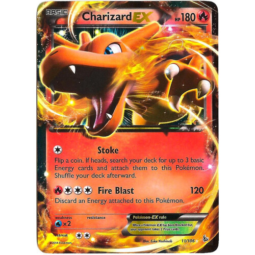 Pokemon Charizard Ex XY Flashfire 11/106