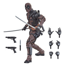 Marvel Classic Hasbro Legends 6-tums Premium Deadpool Actionfigur från Deadpool 2 med 11 Tillbehör