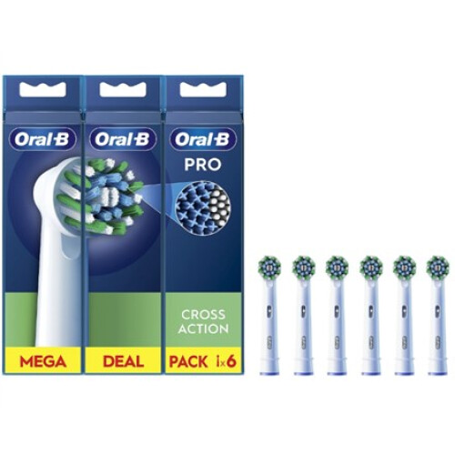 Braun Oral-B Pro Cross Action, 6 ud.