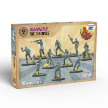 Modiphius Entertainment: Fallout Wasteland Warfare: Raiders - The Disciples - 10 Unpainted Figures, Nuka World Wave, Miniatures Compatible w/ Faction