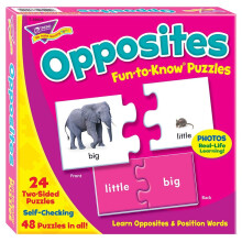 TREND enterprises, Inc. Opposites Puzzelset, Multicolor, 3 x 6 in