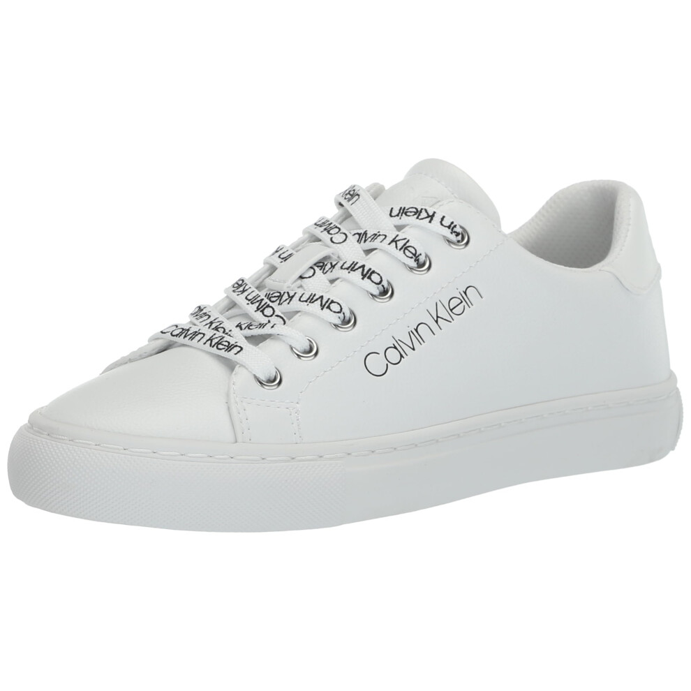 Calvin Klein Women's CIYAN Sneaker  White 1  8