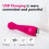 "Snail" 10 Speed Silicone G-Spot Massager (Rose Red) 4