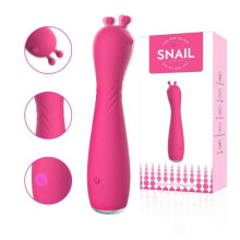 "Snail" 10 Speed Silicone G-Spot Massager (Rose Red)