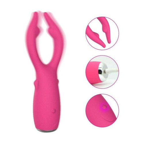 "Deer" 10 Speed Silicone G-Spot Massager (Rose Red) 1