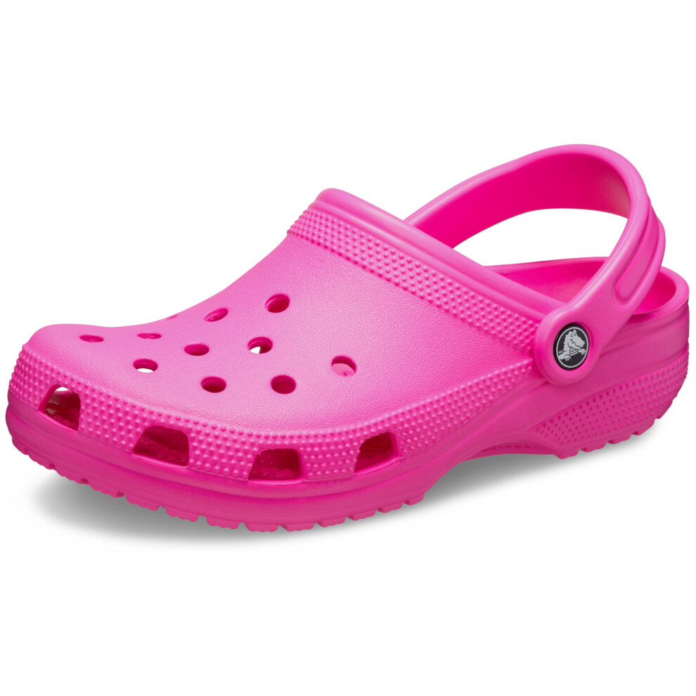 Crocs Unisex Classic Clog  Pink Crush  9 US Men